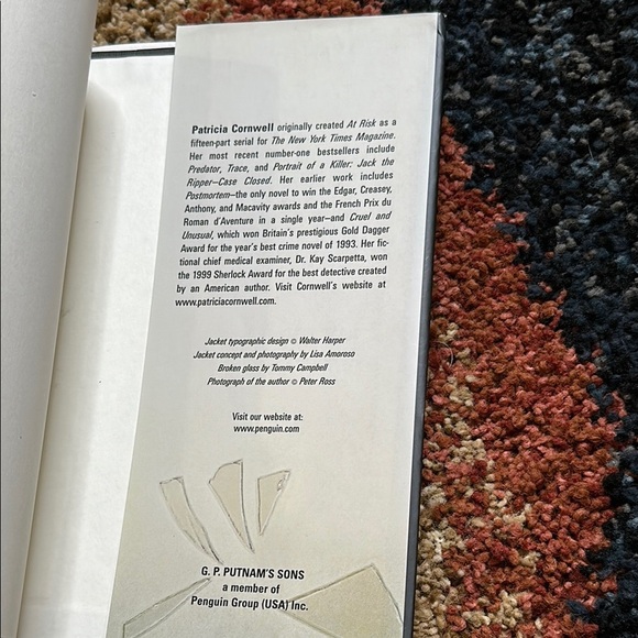 Patricia Cornwell At Risk & The Front Novels The Win Garano Series of 2 Complete - Picture 7 of 15